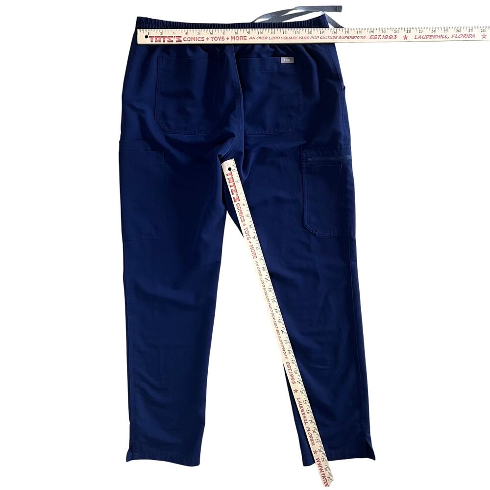 FIGS Yola Scrub Pants Navy Blue Jogger Drawstring Medical Size M - Picture 11 of 13